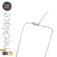 NECKLACE LUCKY CHARM 2023 WITH DROP SHAPED METAL BAR AND STEEL CHAIN