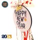 MEDIUM HANDMADE CIRCLE LUCKY CHARM 2023 - HAPPY NEW YEAR