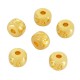 METALLIC BEAD WASHER LUCKY CHARM "24" 5x8mm GOLD PLATED