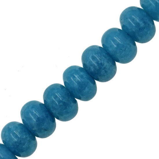 AMAZONITE RONDELLE FACETED BEADS 12x16mm ~40cm