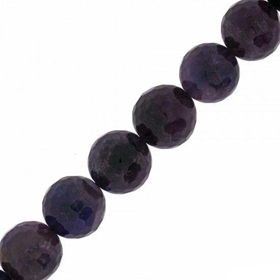 AMETHYST ROUND FACETED BEADS 10mm ~40cm
