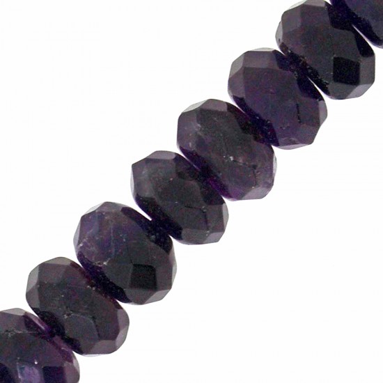 AMETHYST OVAL FACETED BEADS 5x8mm ~40cm