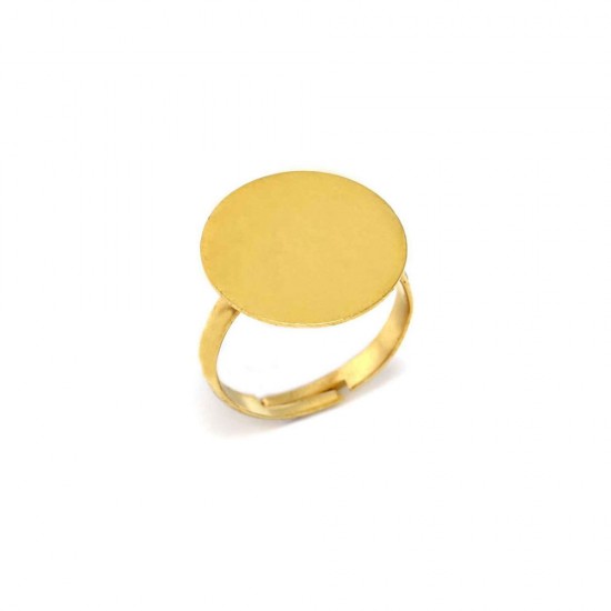 BRASS OPEN ENDED RING WITH BASE 18mm