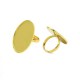 BRASS OPEN ENDED RING WITH OVAL CUP 30x20mm