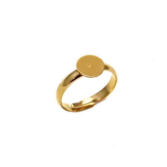 BRASS OPEN ENDED RING WITH BASE 8mm
