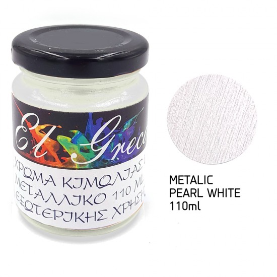 METALLIC CHALKY COLOR PEARL WHITE 110ml