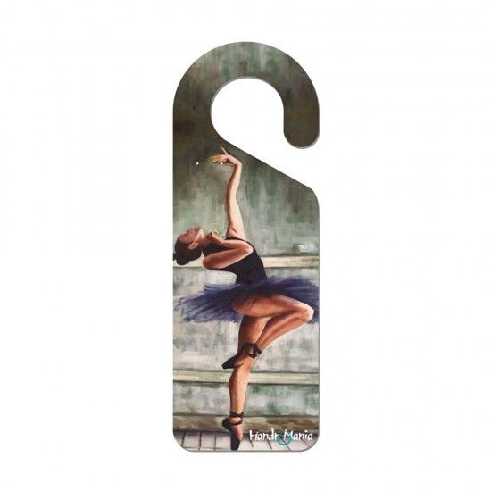 MDF BASE WITH SURFACE PRINTING "BALLET DANCER WITH TULLE" 10x28cm