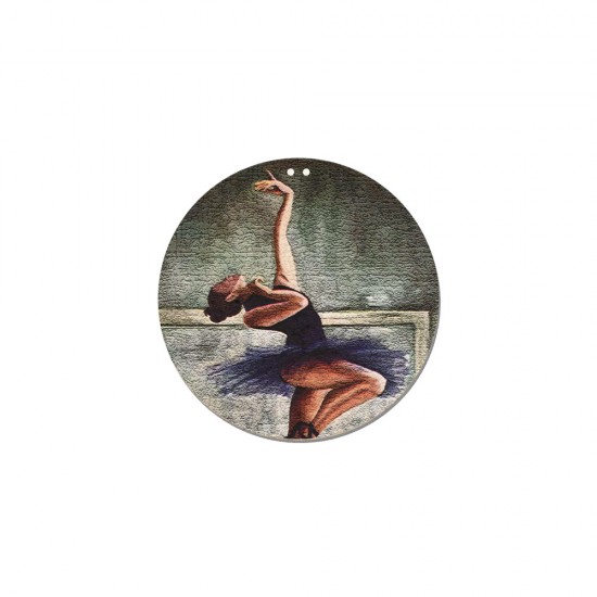MDF WITH SURFACE PRINTING "BALLET DANCER WITH TULLE" 8cm