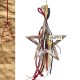 HANDMADE LUCKY CHARM 2022 - STAR FROM NATURAL WOOD - HAPPY 2022