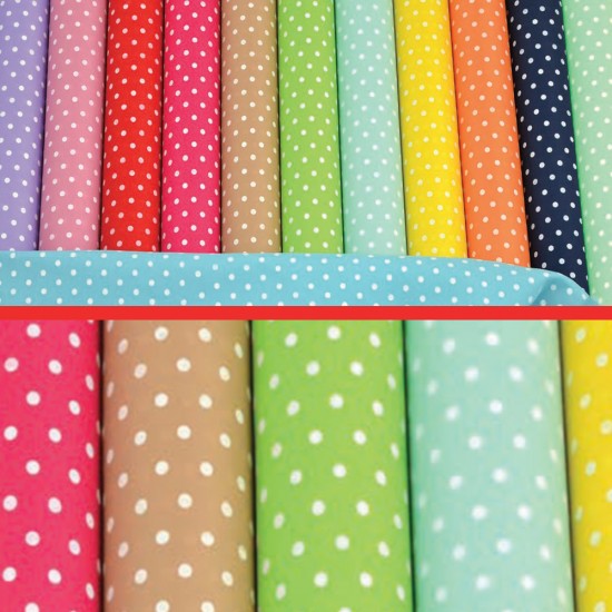 COTTON LIKE DOTS FABRIC 5 meters