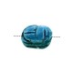 CERAMIC BEAD SCARAB 15-20mm AND HOLE 2,5mm TURQUOISE