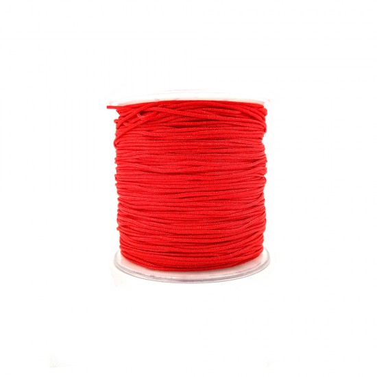 SYNTHETIC CORD MACRAME 100 meter - 1,0mm RED
