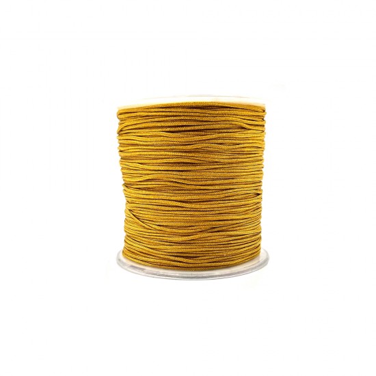 SYNTHETIC CORD MACRAME 100 meter - 1,0mm GOLD