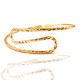 METALLIC UPPER ARM CUFF WITH LINES HAMMERED DESIGN BRACELET GOLD PLATED
