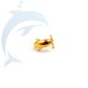 DOLPHIN DESIGN RING GOLD PLATED