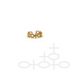 RING WITH CROSS AND OVAL SHAPE GOLD PLATED