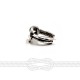 RING WITH HERCULES KNOT SILVER PLATED