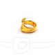 RING WITH BELT DESIGN GOLD PLATED