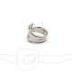 RING WITH BELT DESIGN SILVER PLATED