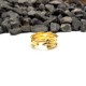 RING WITH BABOO DESIGN GOLD PLATED