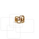 RING WITH IRREGULAR SHAPES GOLD PLATED