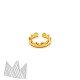 CROWN SHAPED RING GOLD PLATED