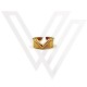 RING IN "V" SHAPE GOLD PLATED