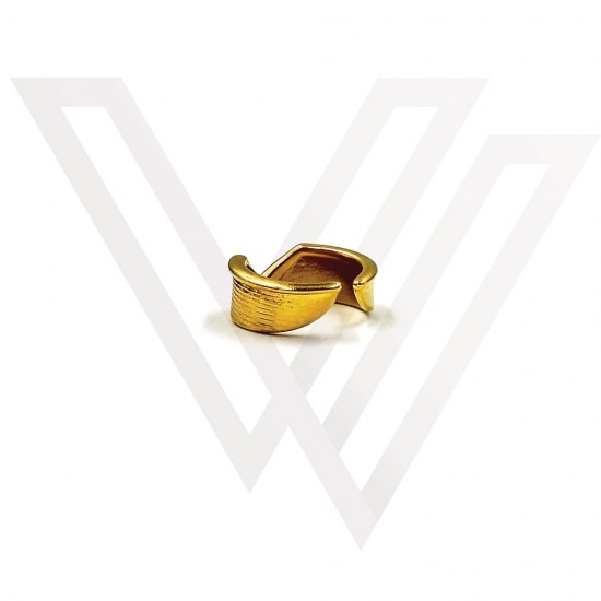 RING IN "V" SHAPE GOLD PLATED