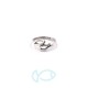 DOUBLE FISH WIRE RING SILVER PLATED
