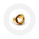 RING WITH CURVED CIRCLE GOLD PLATED