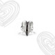 RING WITH ETHNIC ELEGANT HEART SHINNY SILVER PLATED
