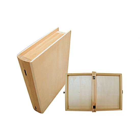 WOODEN BOX IN THE SHAPE OF A BOOK 25cm