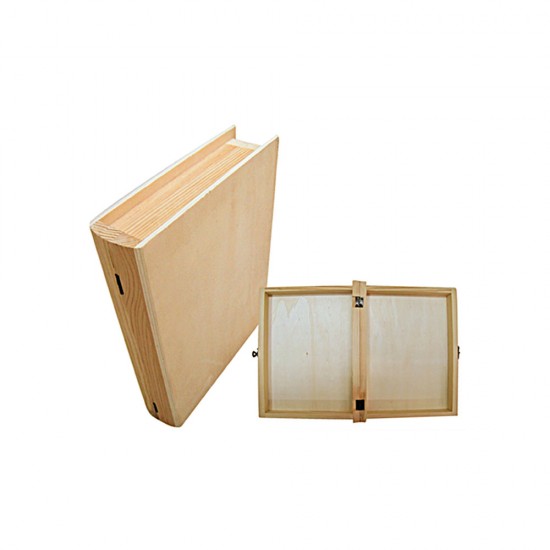 WOODEN BOX IN THE SHAPE OF A BOOK 20cm