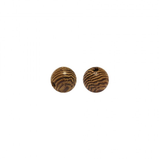 NATURAL WOODEN ROUND BEAD 6mm (10 PIECES)