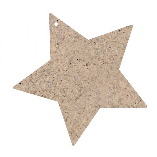 CHRISTMAS ORNAMENT STAR UNPAINTED FROM MDF 12X12cm