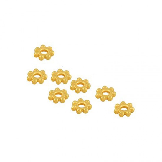 METALLIC BEAD SLIDER WASHER 4,8/1,3mm GOLD PLATED (10 PIECES)