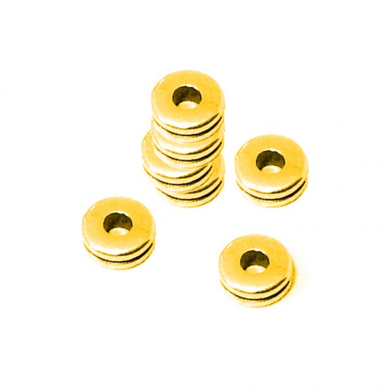 METALLIC BEAD WASHER 6,2mm GOLD PLATED