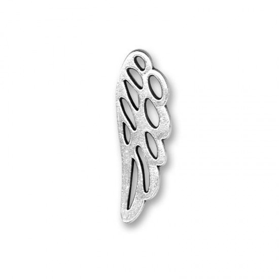 METALLIC ANGEL WING 11,5x36,5mm SILVER PLATED