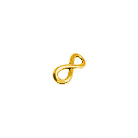 METALLIC CONNECTOR INFINITY SIGN 30x12mm GOLD PLATED