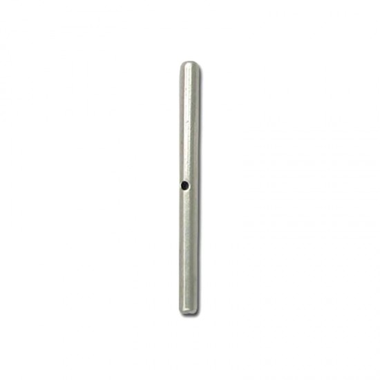METALLIC BAR WITH HOLE 32mm SILVER PLATED