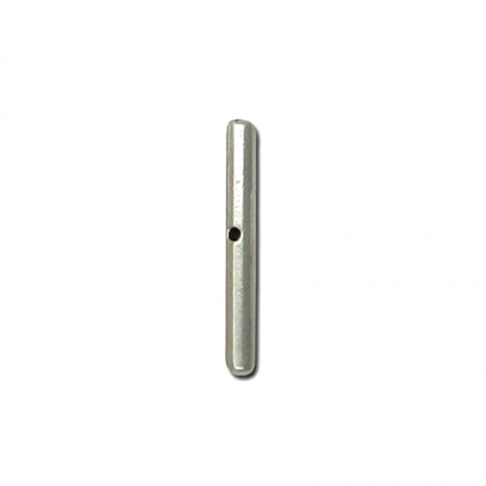 METALLIC BAR WITH HOLE 23mm SILVER PLATED