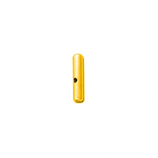METALLIC BAR WITH HOLE 12mm GOLD PLATED