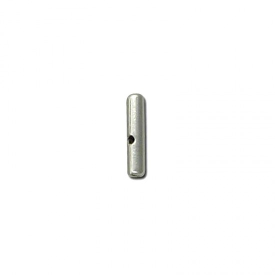 METALLIC BAR WITH HOLE 12mm SILVER PLATED