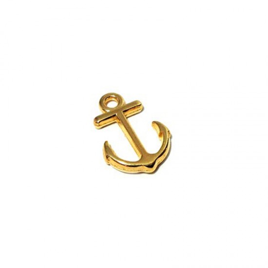 METALLIC ANCHOR 11X12mm GOLD PLATED
