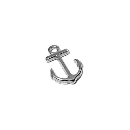 METALLIC ANCHOR 11X12mm SILVER PLATED