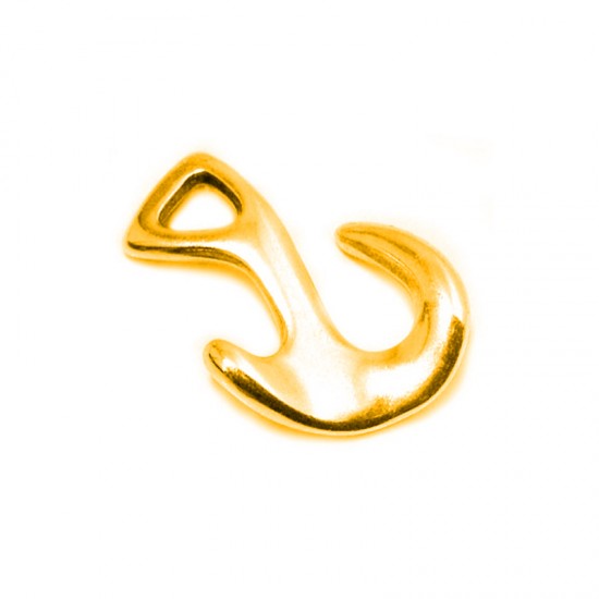 METALLIC ANCHOR 24X32mm GOLD PLATED