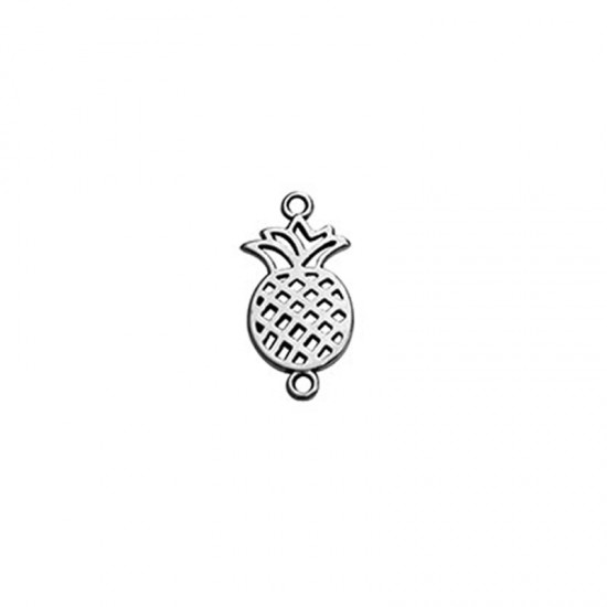 METALLIC ELEMENT PINEAPPLE 13x20mm SILVER PLATED
