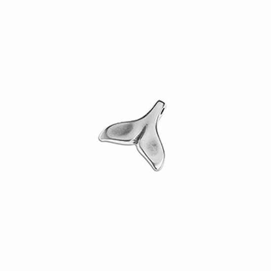 METALLIC CHARM WHALE TAIL 13,1x13mm SILVER PLATED