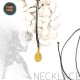 BALCK NECKLACE WITH A BEACH TENNIS RACKET GOLD PLATED