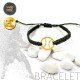 BRACELET WITH SILVER 925 GOLD PLATED TENNIS BALL